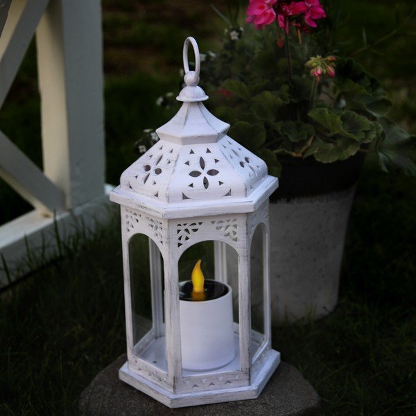 LED lucerna Candle, bílá-image-1