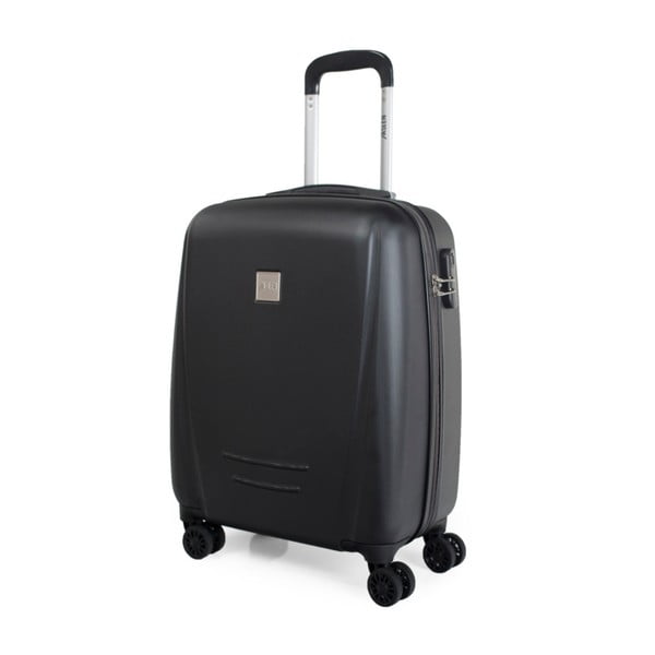 Černý cestovní kufr na kolečkách Arsamar Martinéz, výška 55 cm