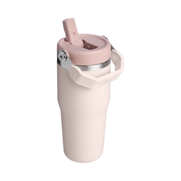 Heleroosa roostevabast terasest termospudel 410 ml IceFlow™ Flip Straw 2.0 Tumbler Rose Quartz - Stanley-image-2