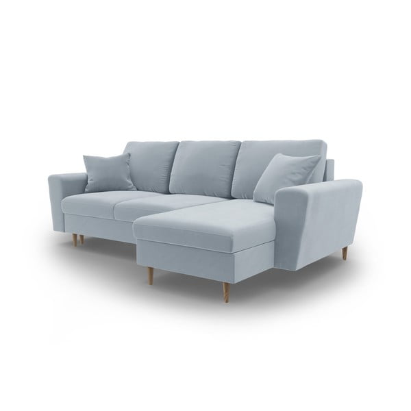 Helesinine sametist panipaigaga nurgadiivanvoodi Kyoto - Cosmopolitan Design-image-4