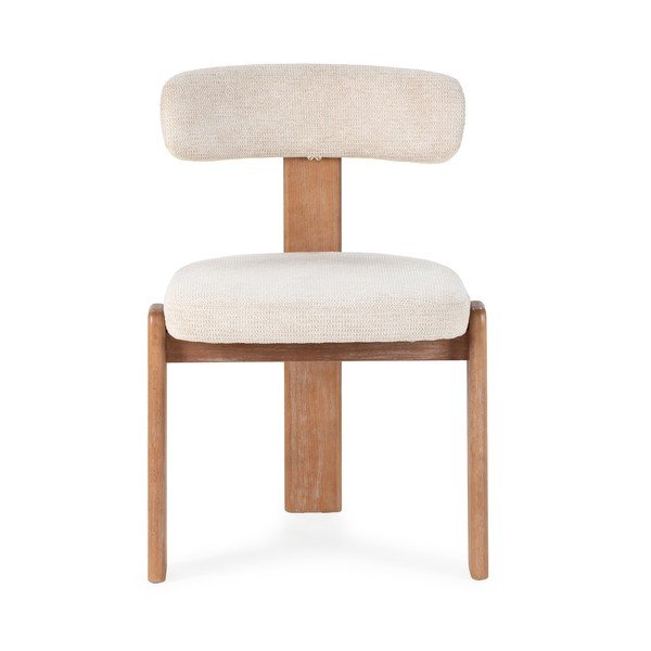 Kreemikad polsterdatud söögitoolid, 2 tk komplektis Nadia - MOME