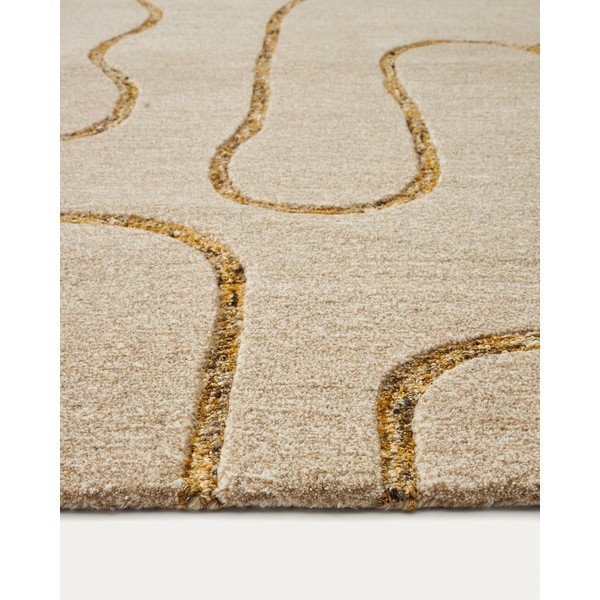 Beež villane vaip 160x230 cm Magin - Kave Home-image-2