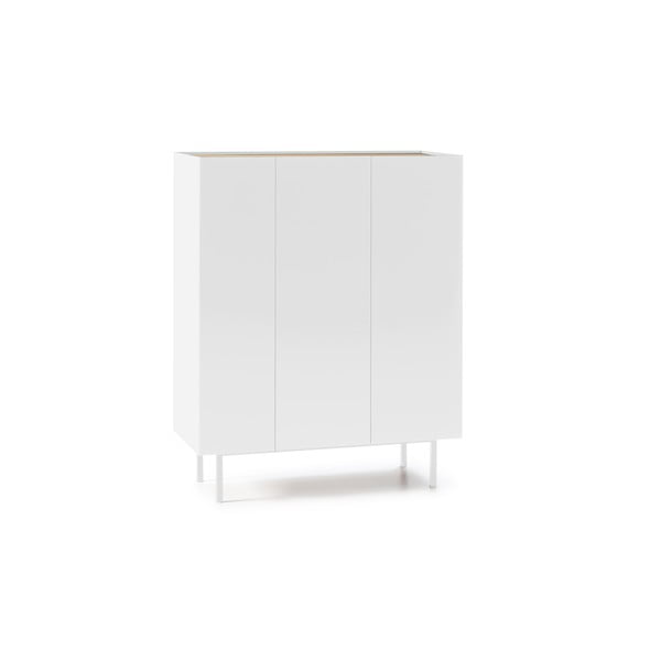 Valge kõrge tammedekooriga kummut 95x120 cm Arista – Teulat-image-2