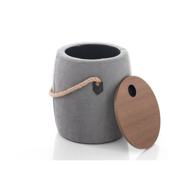 Hall pouf hoiuruumiga , ø 40 cm Barril - Tomasucci-image-1