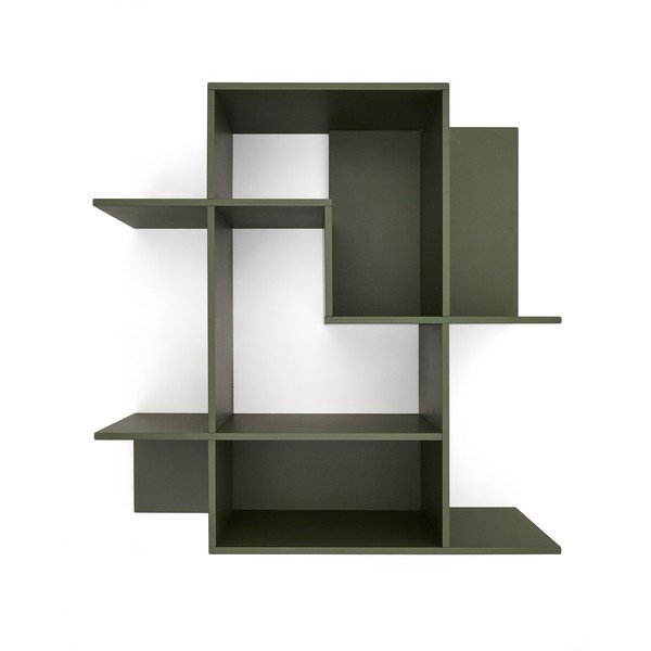 Roheline modulaarne riiulisüsteem 80x80x25 cm Ina - Kave Home-image-2