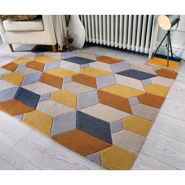 Kollane vaip , 80 x 150 cm Scope - Flair Rugs-image-4