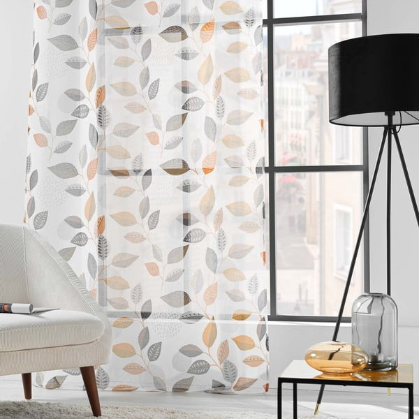 Valge voile kardin 140x280 cm Vahine - douceur d'intérieur-image-3