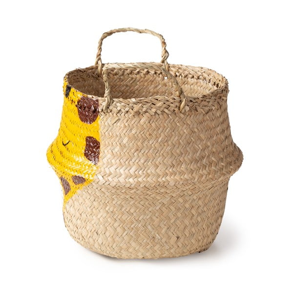 Kollane vesihüatsindist laste mänguasjakorv ø 30x28 cm Giraffe - Compactor-image-4
