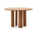 Ümmargune tuhkpuu dekooriga söögilaud ø 120 cm Mailen – Kave Home