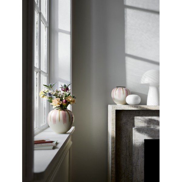 Valge ja roosa keraamiline vaas ø 16 cm Canvas - Kähler Design-image-1