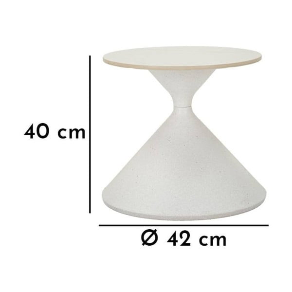 Ümmargune keraamiline kohvilaud ø 45 cm Fush - Mauro Ferretti-image-3