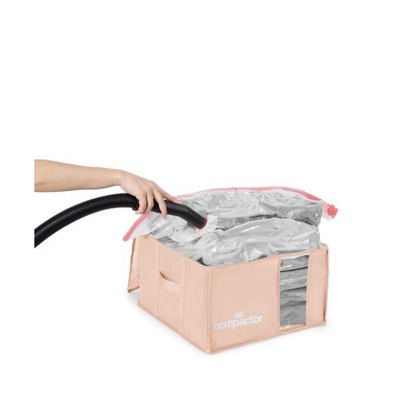 Vaakumplastist riiete hoiukast 42x40x25 cm Pink Edition – Compactor-image-2