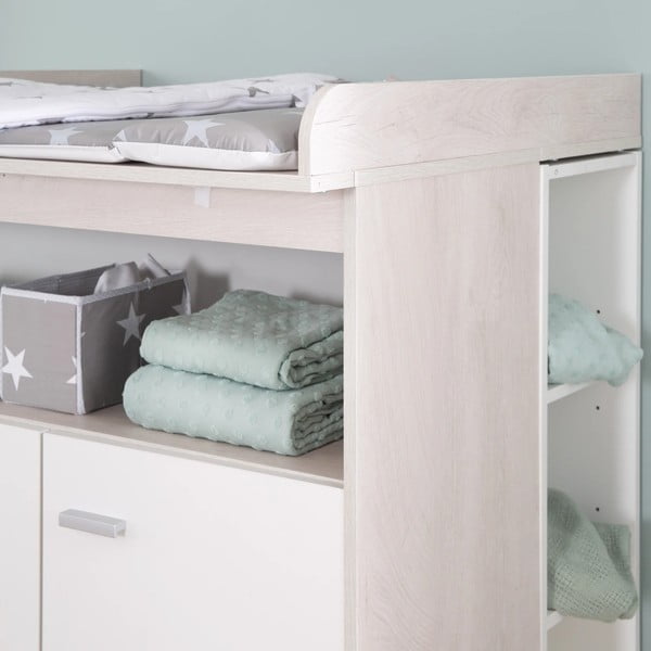 Valge mähkimislaud  tammedekooriga 117x98 cm Julia – Roba-image-2