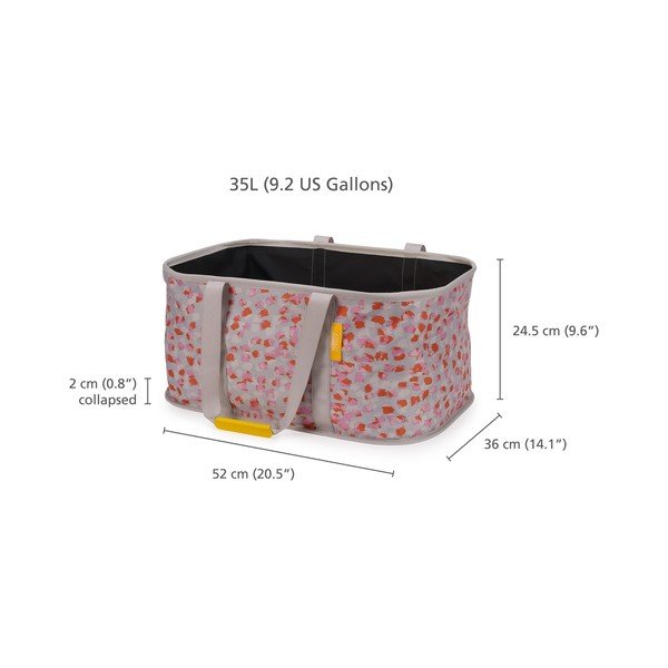 Punane-hall kokkuvolditav riidest kast 35 l Hold-All - Joseph Joseph-image-4