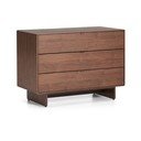 Tumeda naturaalse pähklipuust kummut 101x75x50 cm Norlen - Kave Home