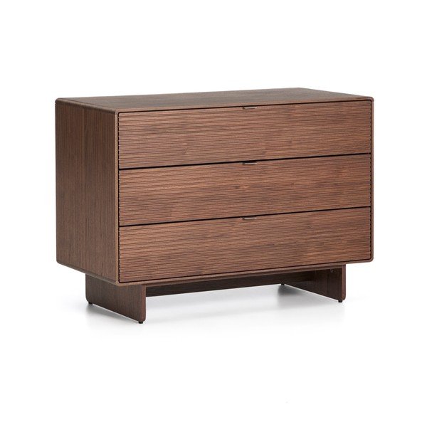 Tumeda naturaalse pähklipuust kummut 101x75x50 cm Norlen - Kave Home