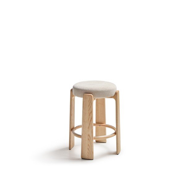 Beež saarepuidust baaritool (istme kõrgus 65 cm) Granite - Kave Home