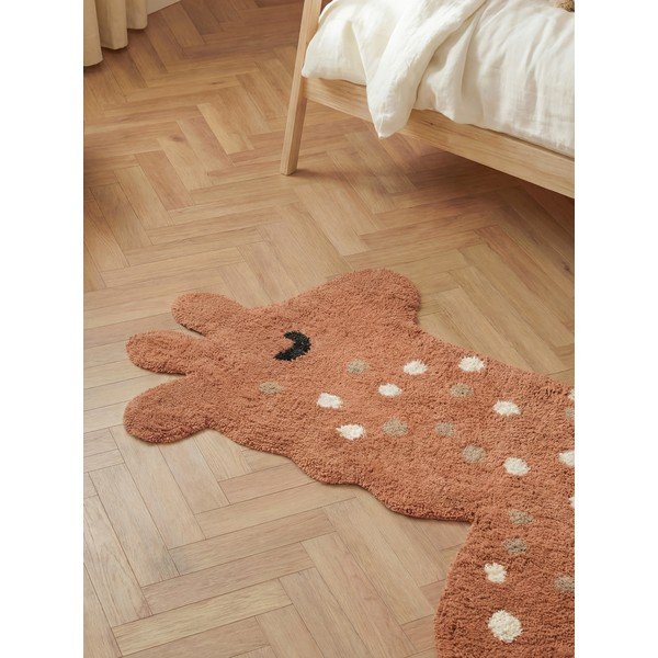 Pruun pestav/käsitsi kootud puuvillane lastevaip 89x120 cm Snuggle Gino - Hanse Home-image-2