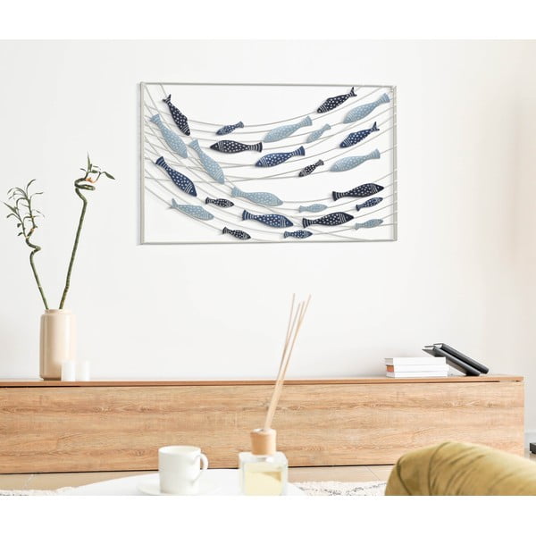 Metallist seinakaunistus 96,5x61 cm Pesci - Mauro Ferretti-image-1