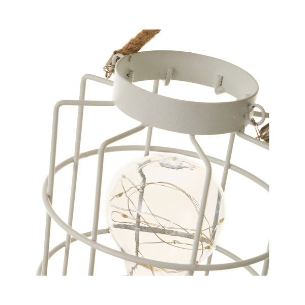 Valge laualamp (kõrgus 20,5 cm) - Casa Selección-image-2