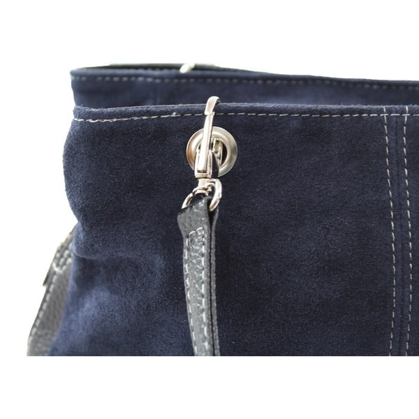 Tumesinisest nahast Westo käekott - Chicca Borse-image-4