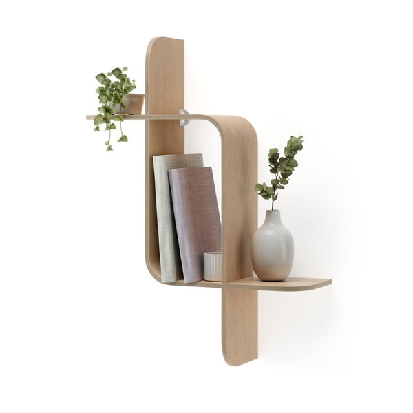 Naturaalset värvi kummist puidust riiulid Montage - Umbra-image-4