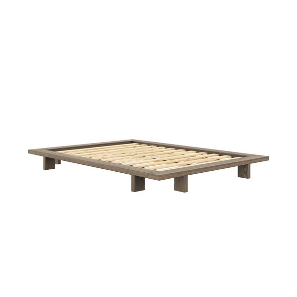 Pruunist männipuidust kaheinimesevoodi koos voodialusega 140x200 cm Japan – Karup Design