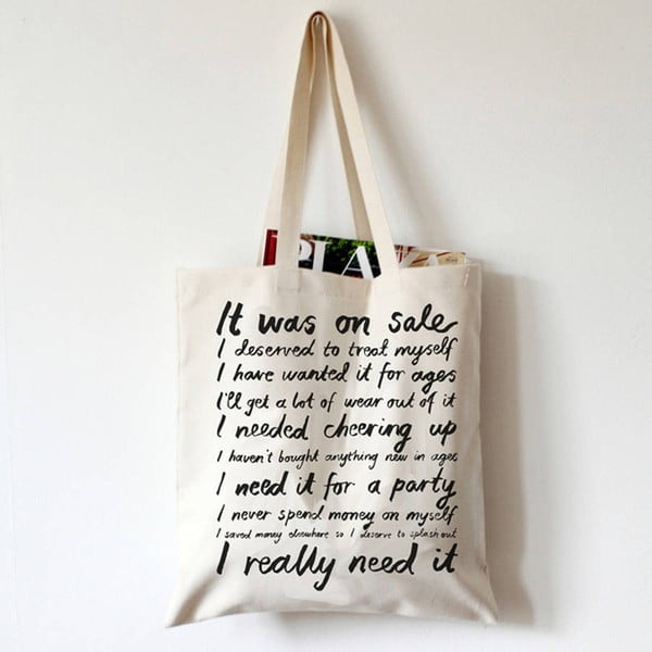 Plátěná taška Karin Åkesson Design Love To Shop