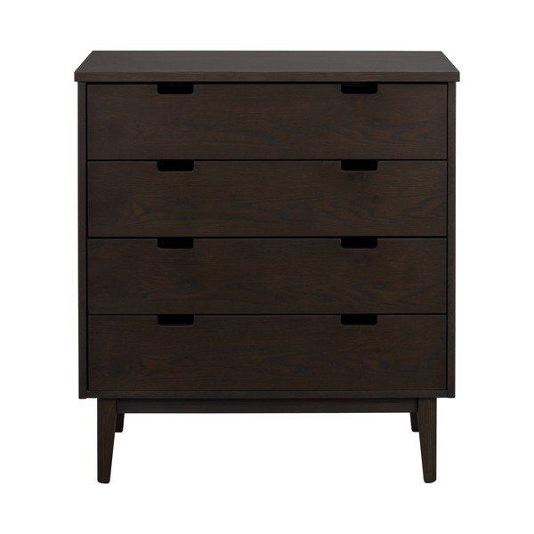 Tumeda naturaalse tammepuidust kummut 75x85x38 cm Garrison - Rowico-image-4