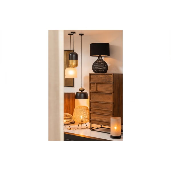 Must rippvalgusti metallist varju ø 31 cm Linne - WOOOD-image-2