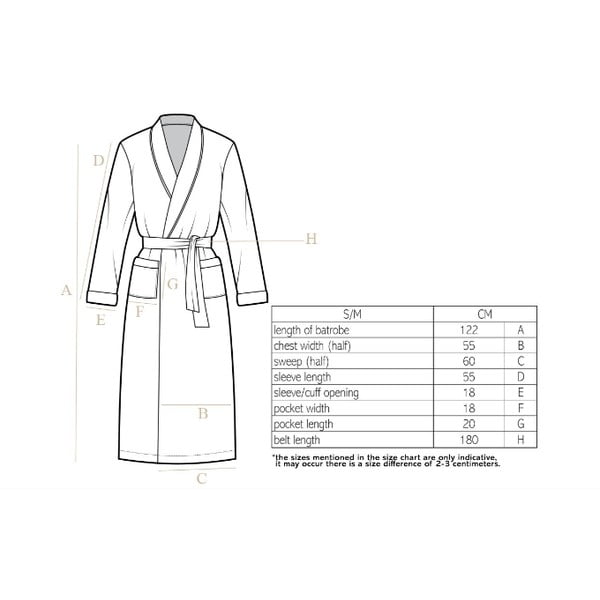 Hall plüüsist hommikumantel , S/M Cozy - Tiseco Home Studio-image-1