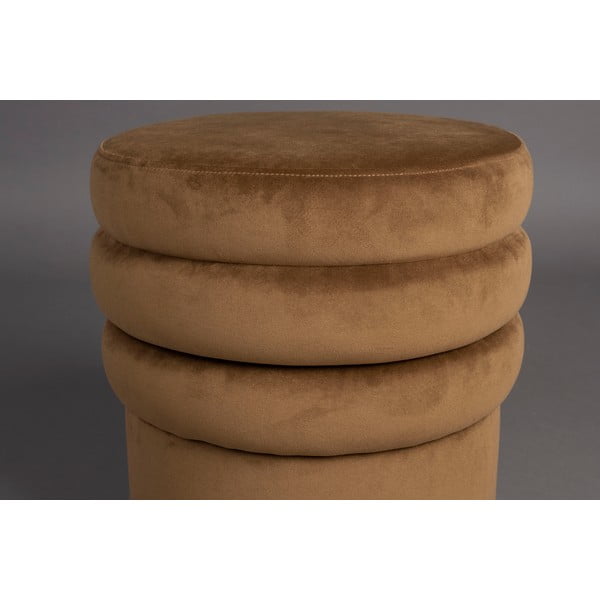 Pruun sametist tumba Aditi - Dutchbone-image-3