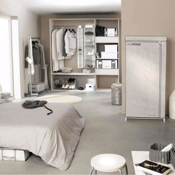 Bílá textilní šatní skříň Compactor Wardrobe X1-image-4