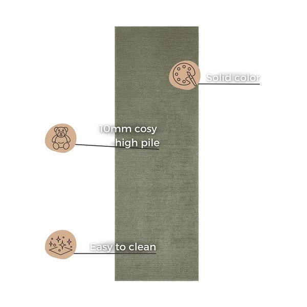 Tumeroheline jooksja , 80 x 250 cm Supersoft - Mint Rugs-image-4