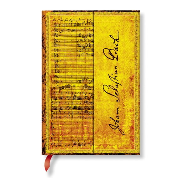 Zápisník s tvrdou vazbou Paperblanks Bach, 10 x 14 cm