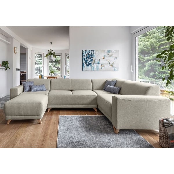 Beež panipaigaga nurgadiivanvoodi (vasak nurk/"U" kujuline) Classy Sophie – Miuform-image-1