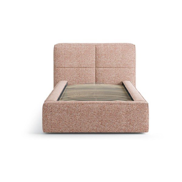 Sinakasroheline polsterdatud üheinimesevoodi koos panipaiga ja voodipõhjaga 90x200 cm Darren - Micadoni-image-3