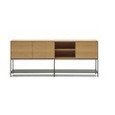 Tammedekooriga madal kummut 195x80 cm Vedrana - Kave Home