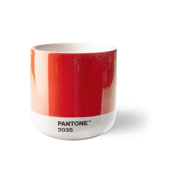 Punane portselanist cappuccinotass, 175 ml Red 2035 – Pantone