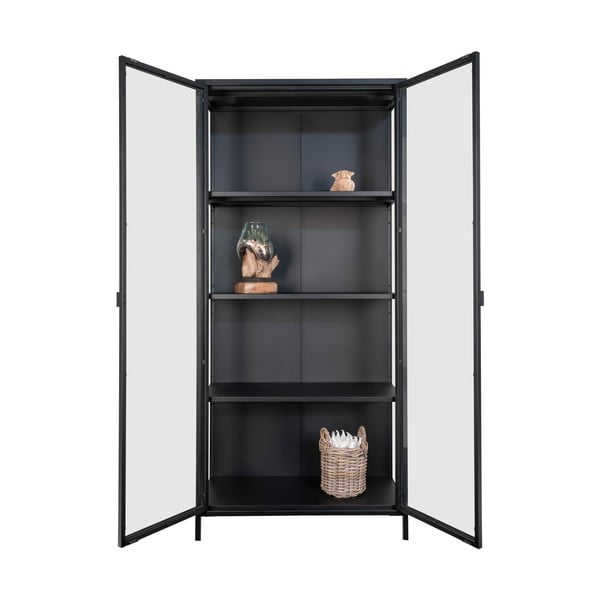 Must metallist vitriinkapp 80x175 cm Brisbane - House Nordic-image-4