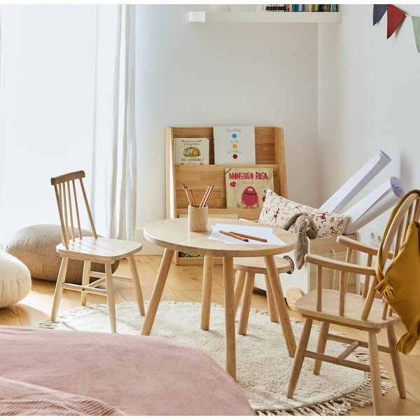 Laste kummipuust laud , ø 55 cm Dilcia - Kave Home-image-1