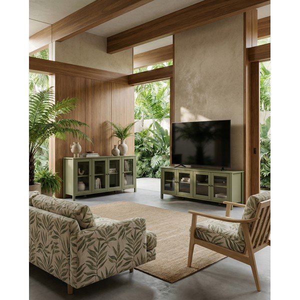 Roheline männipuidust telekaalus 150x50x40 cm Alessandra - Marckeric-image-1