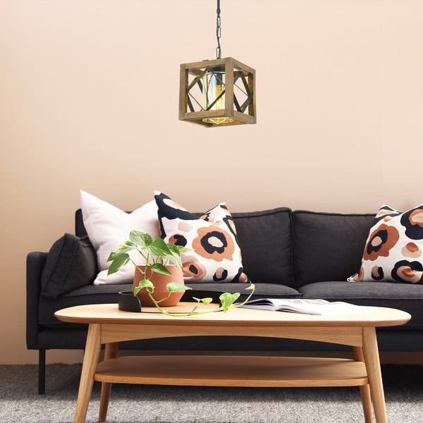 Rippvalgusti, mis on valmistatud sarvepuust Zikzak Camlı - Opviq lights-image-1