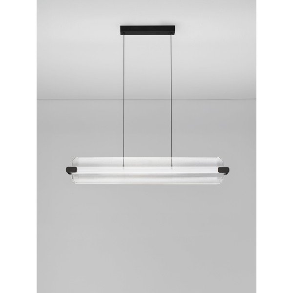 Mattmust klaasist hämardatav LED-rippvalgusti Emery - Nova Luce-image-3