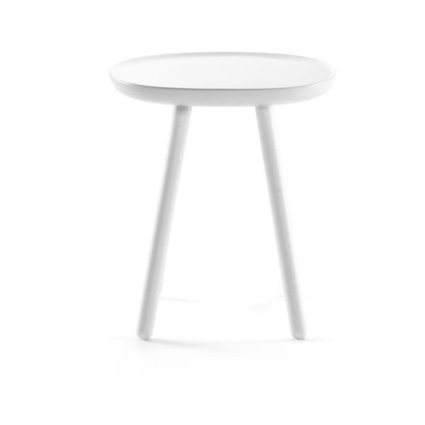 Valge täispuidust kohvilaud , ø 45 cm Naïve - EMKO-image-1