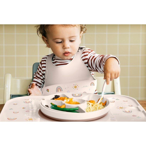 Plastikust laste õhtusöögikomplekt 3 osa Little Farm - Mepal-image-1