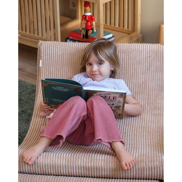 Helepruun velvetist laste kott-tool Moon - Wigiwama-image-3