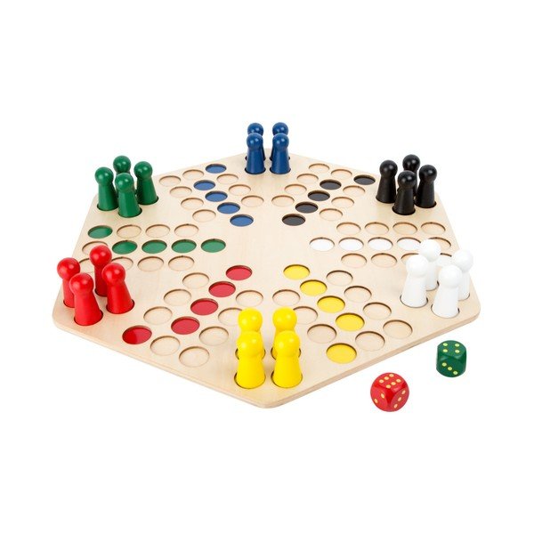 Puidust lauamäng 6 mängijale Ludo - Legler