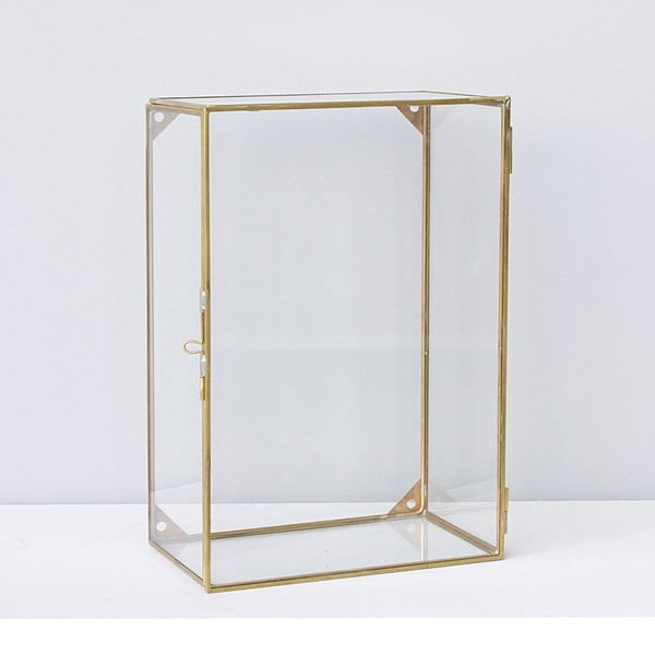 Závěsný box Glass Brass