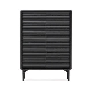 Must kapp tammepuust dekooriga 104,5x144x40 cm Lenon - Kave Home